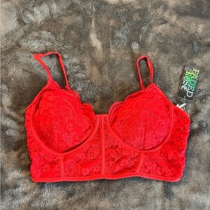 Red Lace Bralette